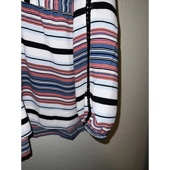 Lane Bryant Multicolor Striped Blouse - Picture 7 of 8
